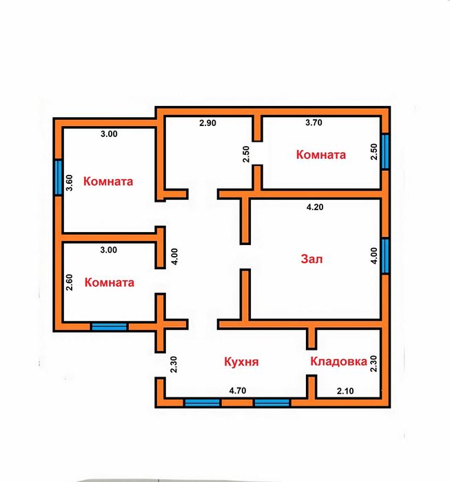 под любой Проект.  13-сот. 4-ком. От Сергели 2.5 км.