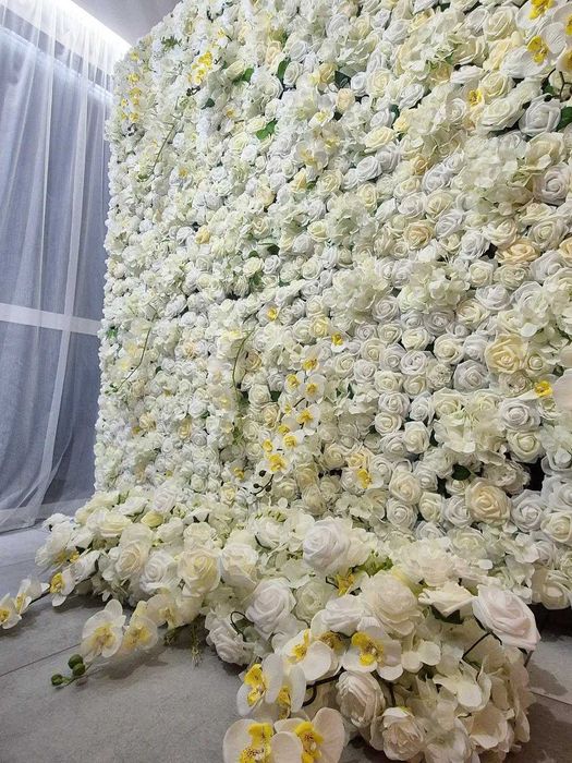 Декоративна стена от цветя 180х180