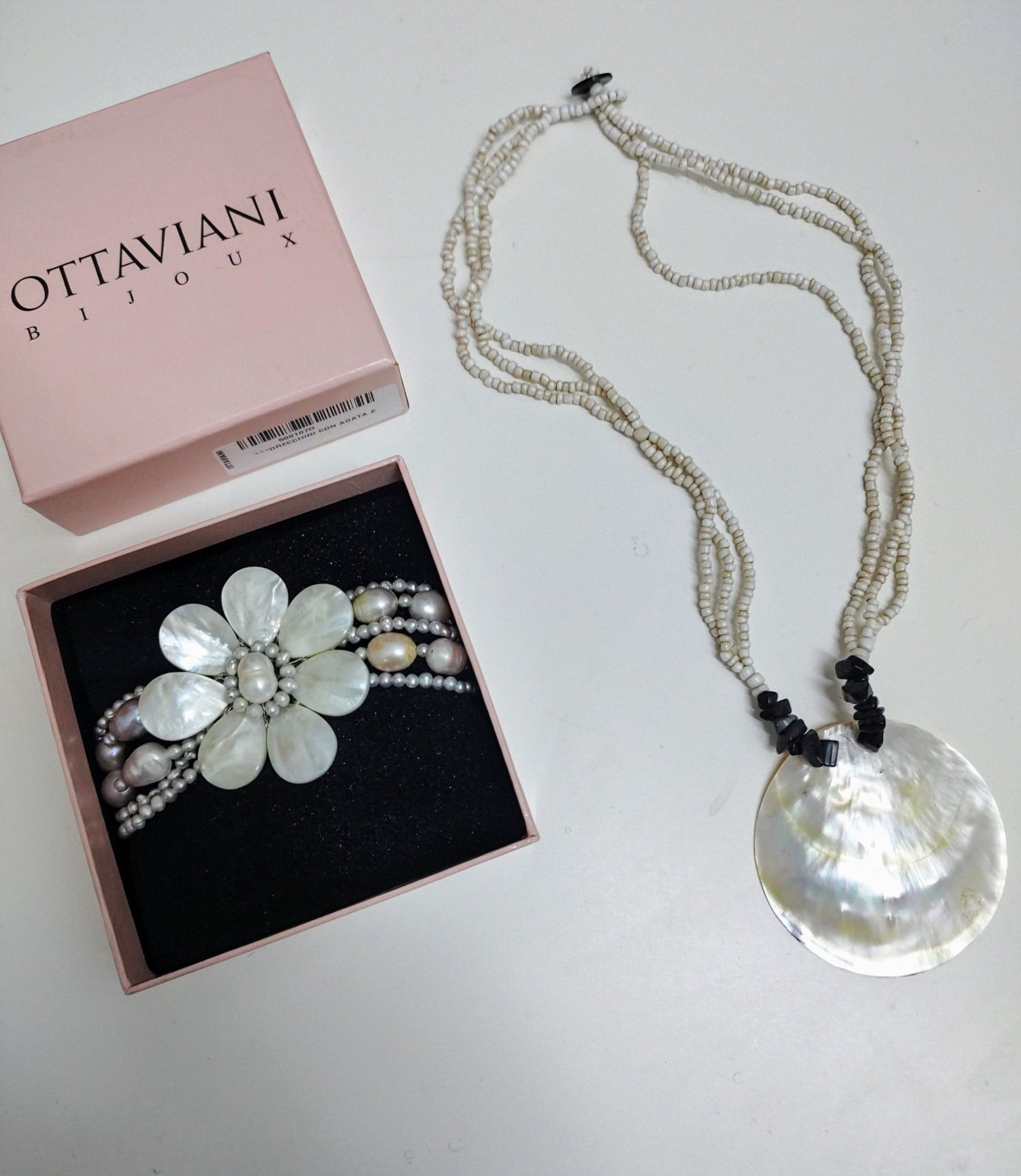 Ottaviani Bijoux седефена гривна и колие