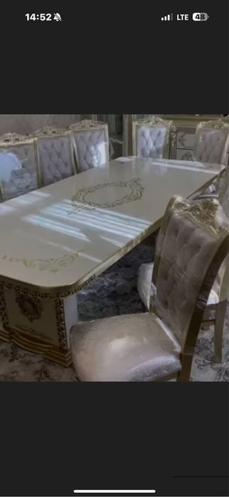 stol stul 12 kishilik holati yaxshi yengide ishlatilmagan