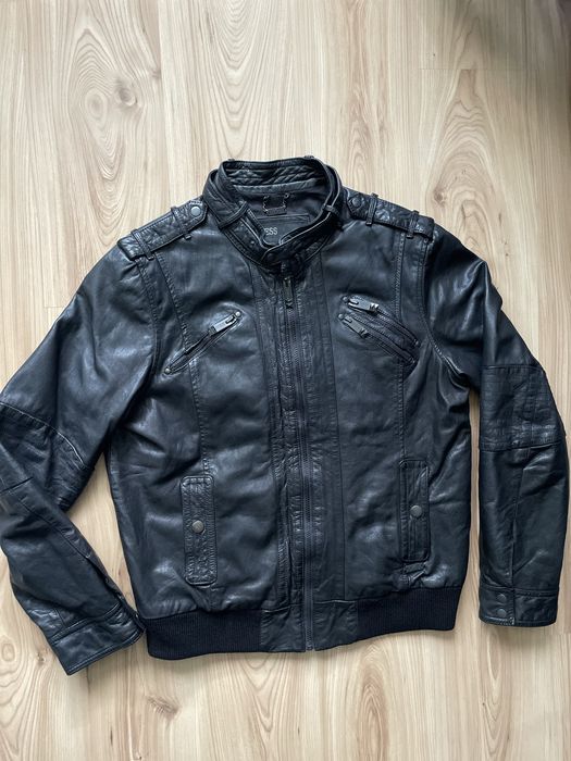 GUESS / мъжко кожено(естествена) яке L