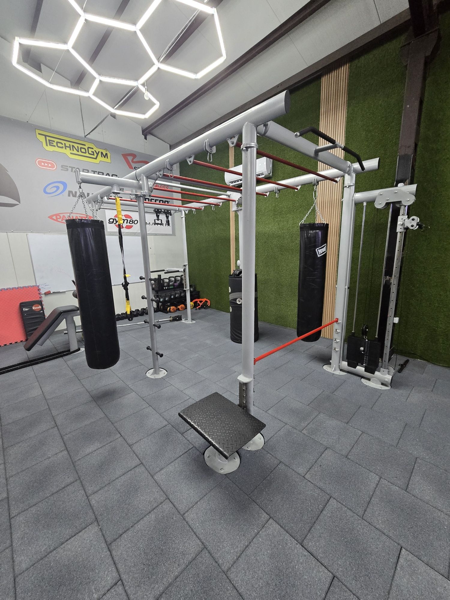 Gym 80 multi station + единичен крос овер фитнес станция рециклирна