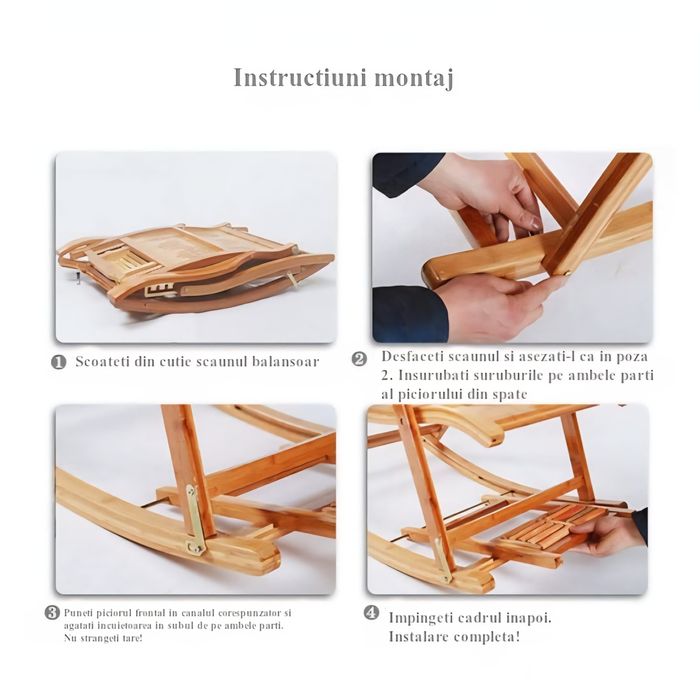 Fotoliu Balansoar care se poate transforma în sezlong