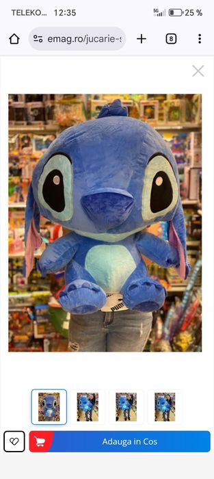 Jucarie Stitch plush 70cm cadoul perfec+1 stitch mic cadou