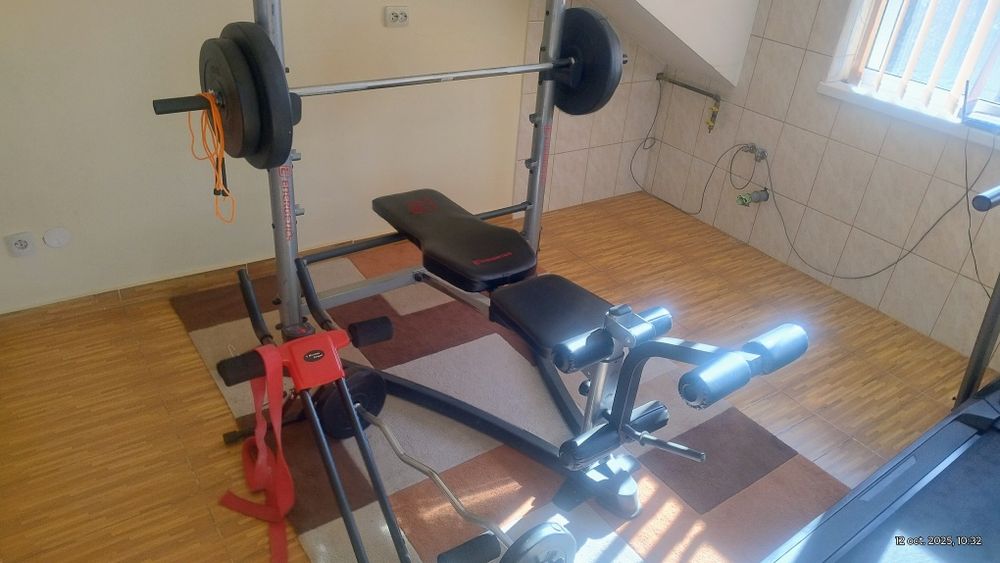 Echipamente sală fitness SH – bancă, bandă alergare, sac box, gantere,