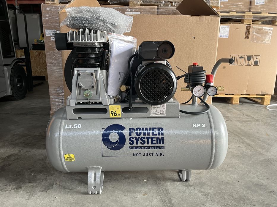 Compresor de aer nou-POWER SYSTEM Italia, 1.5 kw, 10 Bar, 50 L cod 186