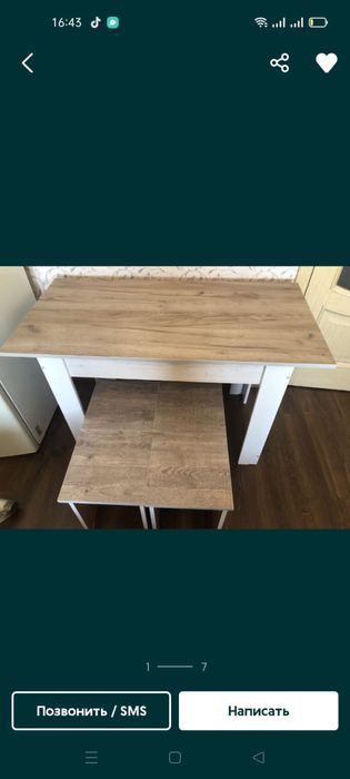 Продам новые кухонные столы с табуретками