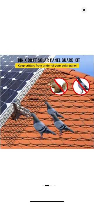 Instalez plasa anti pasari panouri solare