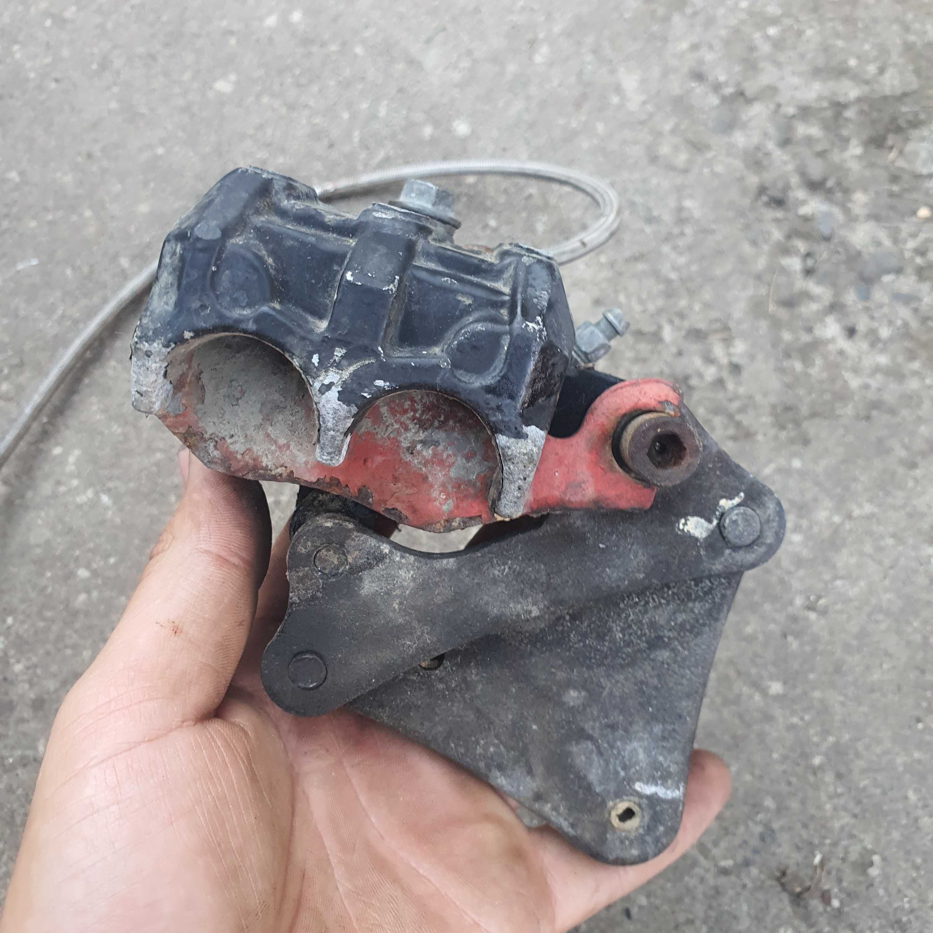 Etrier cu 2 pistoane-Pompa-Pedala-Maneta Frana-Furtun Atv Enduro Moto