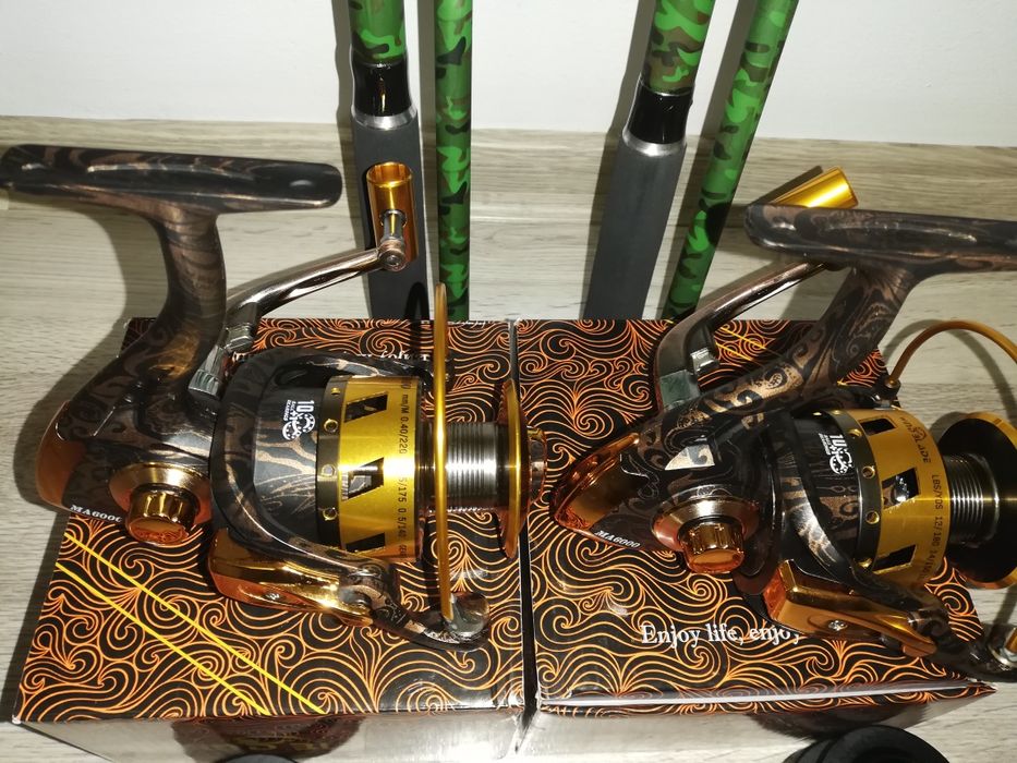 SET 2 Lansete WINDBLADE Cat 1 3.60m 3.5LB + 2 Mulinete MA6000