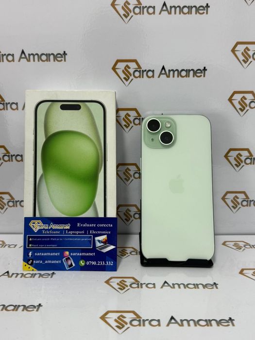 Iphone 15 Green 256Gb Sara Amanet