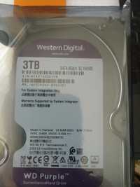 Жесткий диск  WD Purple 3 ТБ, 24\7 для систем видеонаблюдения