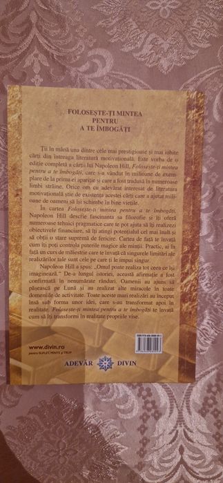 Vand cartea: Foloseste-ti mintea pentru a te imbogatii