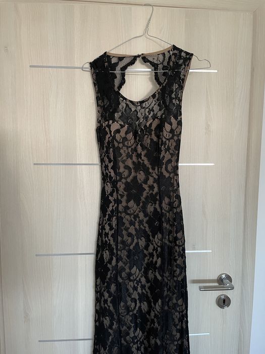 Rochie Ocazie tip Sirena, Dantela Neagra, S/36