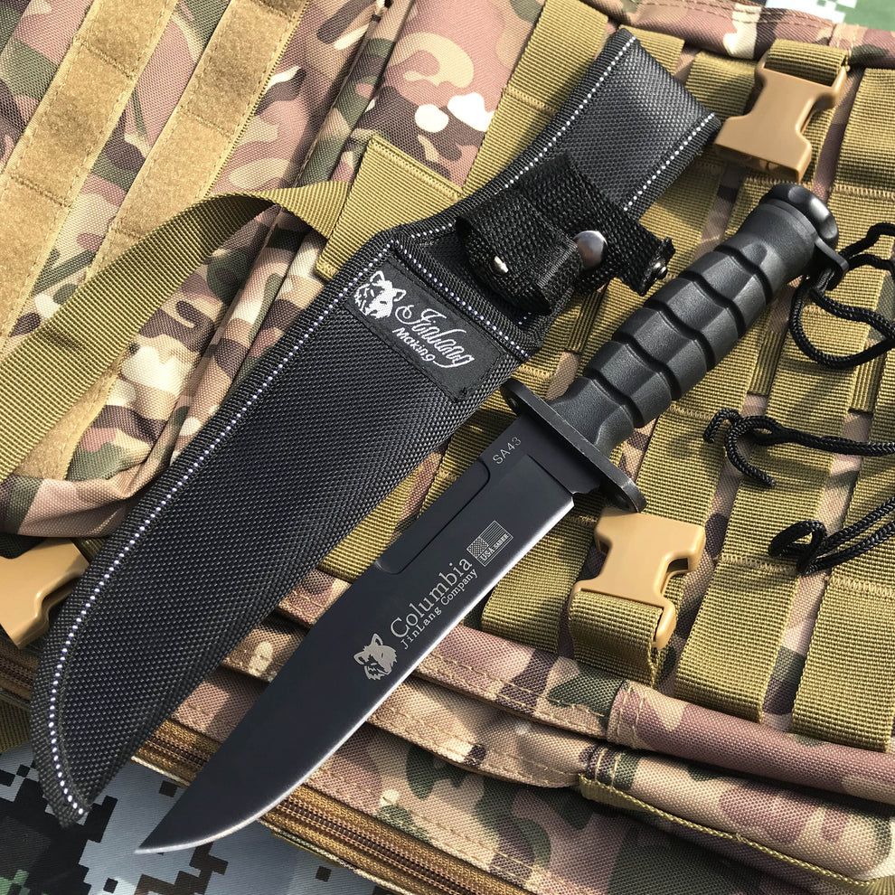 Тактически нож Columbia BLACK TACTICAL за самозащита лов 30,5см