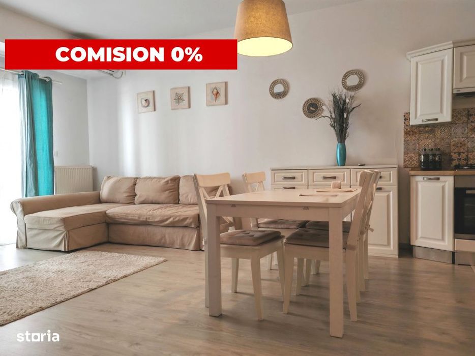 Ap 2 camere cu balcon | mobilat si utilat complet | 2 min de plaja | M