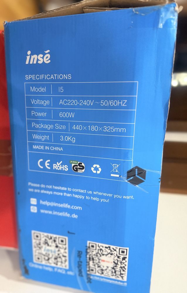 Aspirator vertical cu fir INSE I5