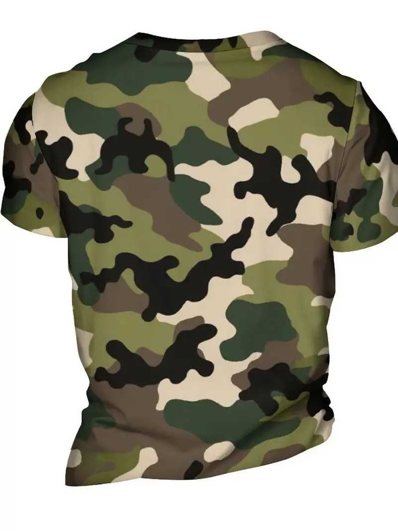 tricou sport marime M_L camuflaj army poliester 100%