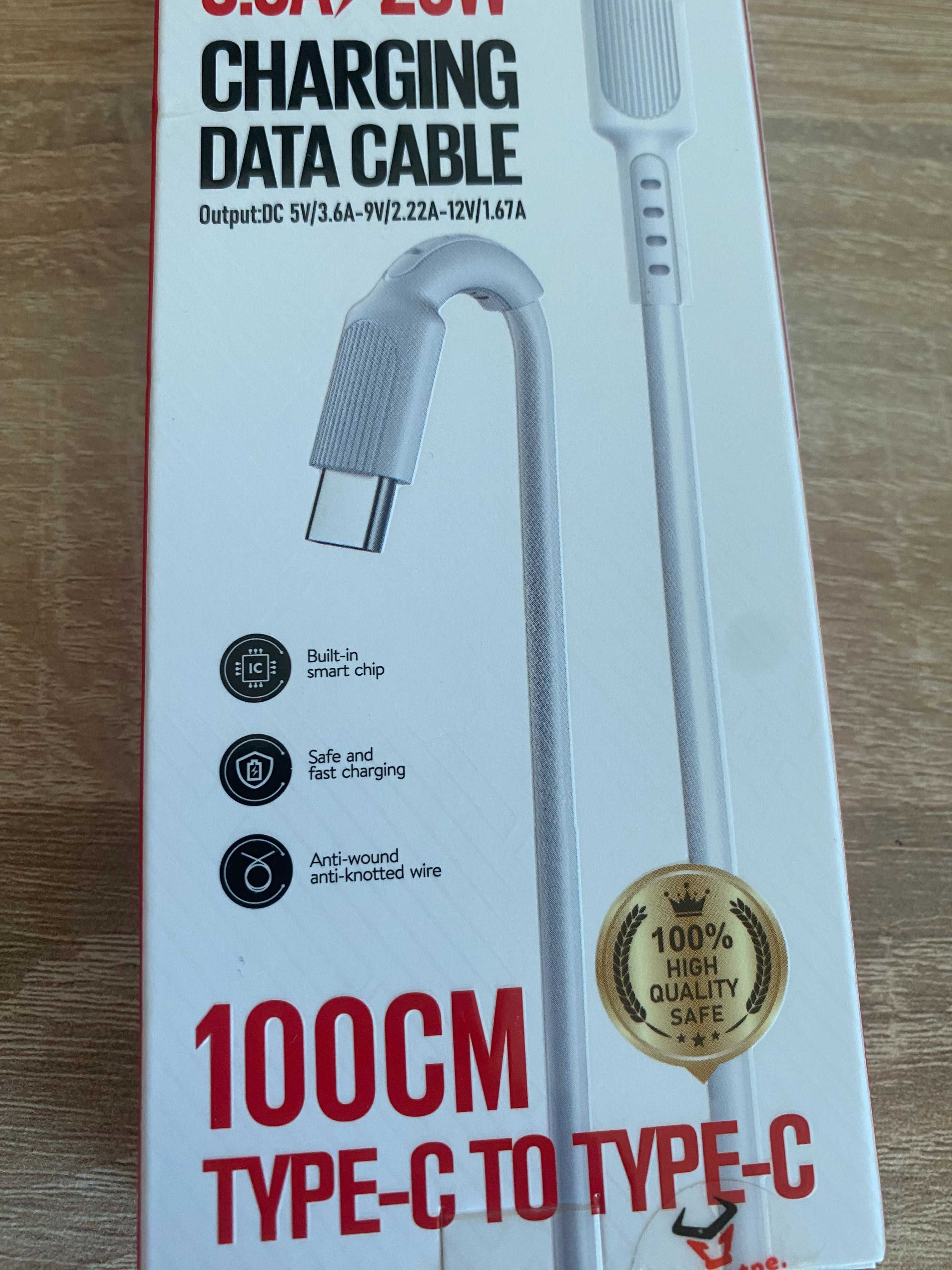 Кабел за бързо зареждане усб ц  Fast charge usb type-c to type-c 20W