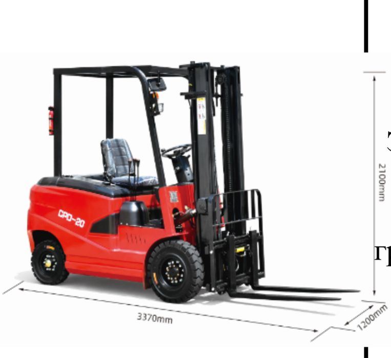 Электрический вилочный погрузчик 2 тонны CPD-20 новый