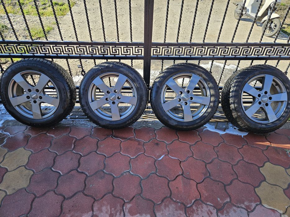 Jante aliaj volkswagen + anvelope 205, 55 16