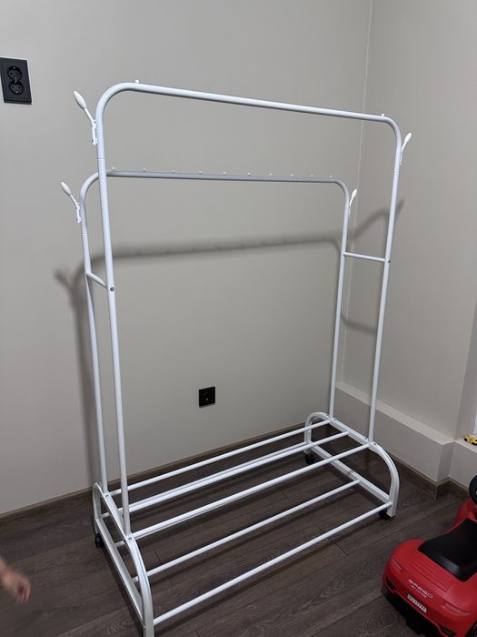 Вешалка напольная Singleton TW610, металл, 150x154 см, Белый