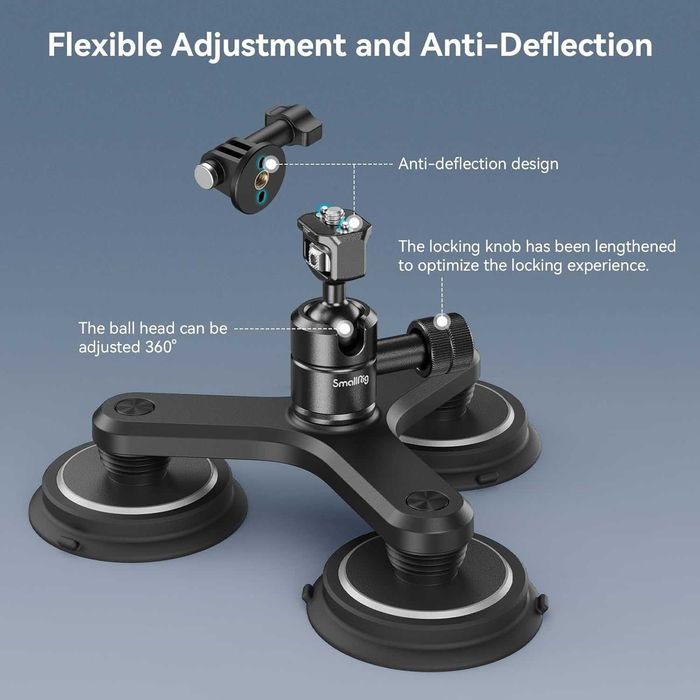 Крепление-Держатель для Камер на Тройных Присосках. Есть доставка