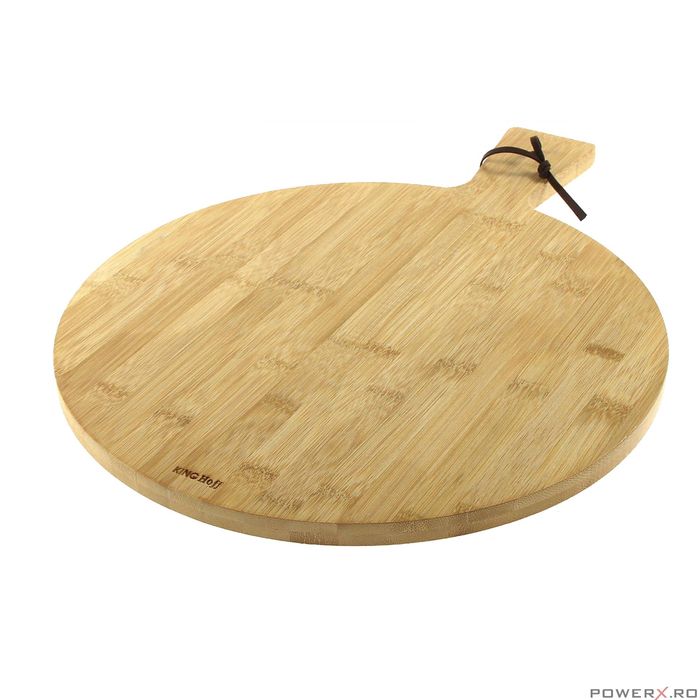 Tava pentru pizza, din bambus, 41 x 30 x 1,5 cm, KingHoff
