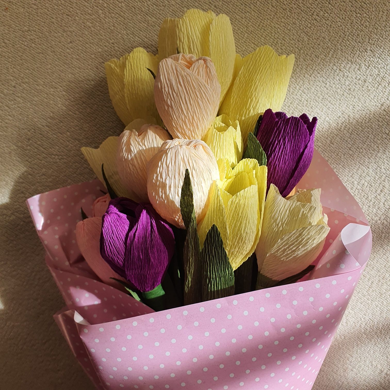 Buchet de flori de hartie