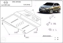 Scut metalic pentru motor Opel Antara 2006-2010 - otel 3mm