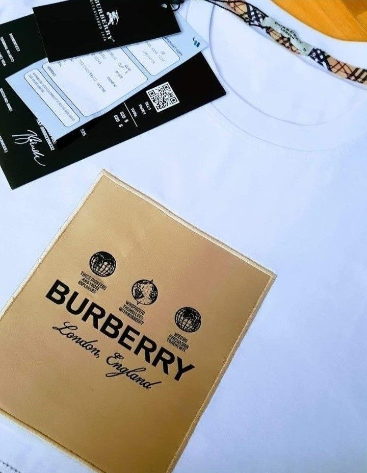 Tricou bumbac Burbbery, model unisex,diverse mărimi, Italia