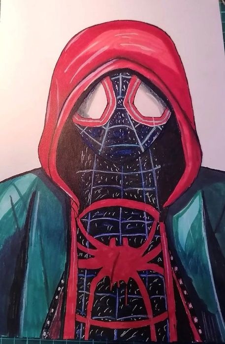 Уникална рисунка на Spider-Man с алкохолни маркери (Artina & Copic)