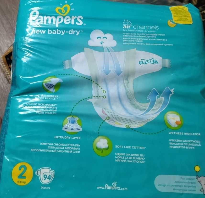 Продам памперсы Pampers 2