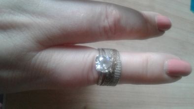 кольцо серебряное