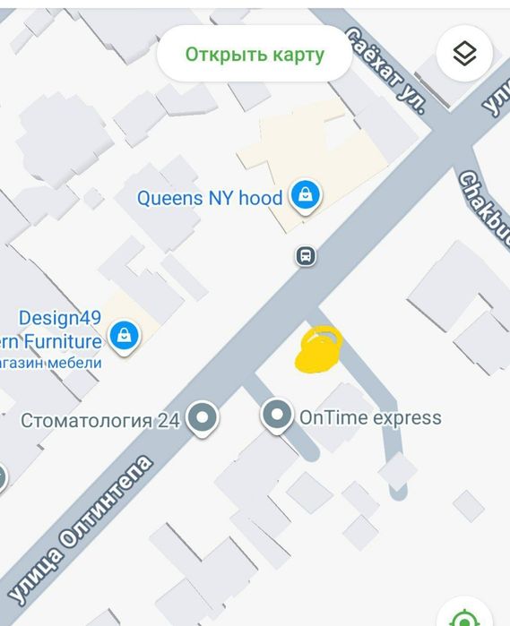 Срочно. ЦИАЛКОВСКАЯ ОЛТИНТЕПА  6 соток
6 Соток
2 линия
Участок прямоуг