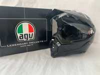 Casca moto enduro ATV XS AX-8 DUAL EVO AGV E2205 Solid Black