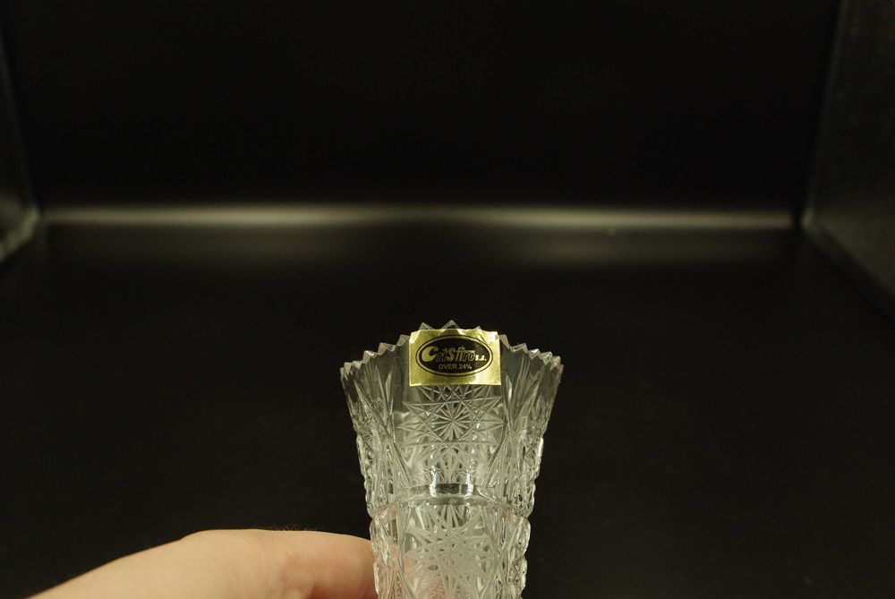 Vaza cristal fabricata in Romania, anii 1990