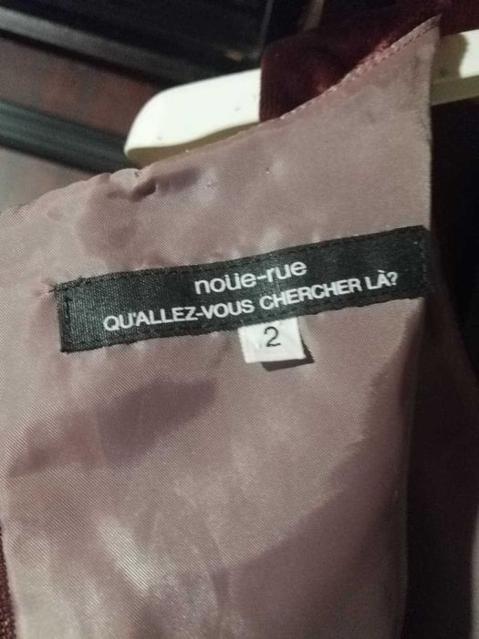 Рокля кадифе , цвят бордо