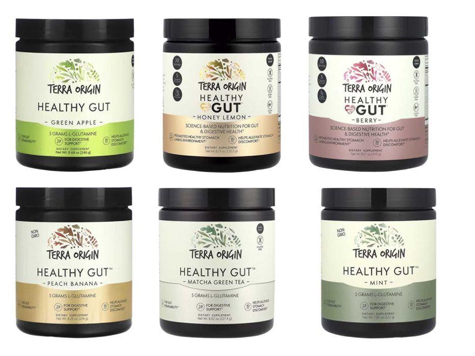 Terra Origin Healthy Gut Berry Mint Green Apple Honey Lemon Peach