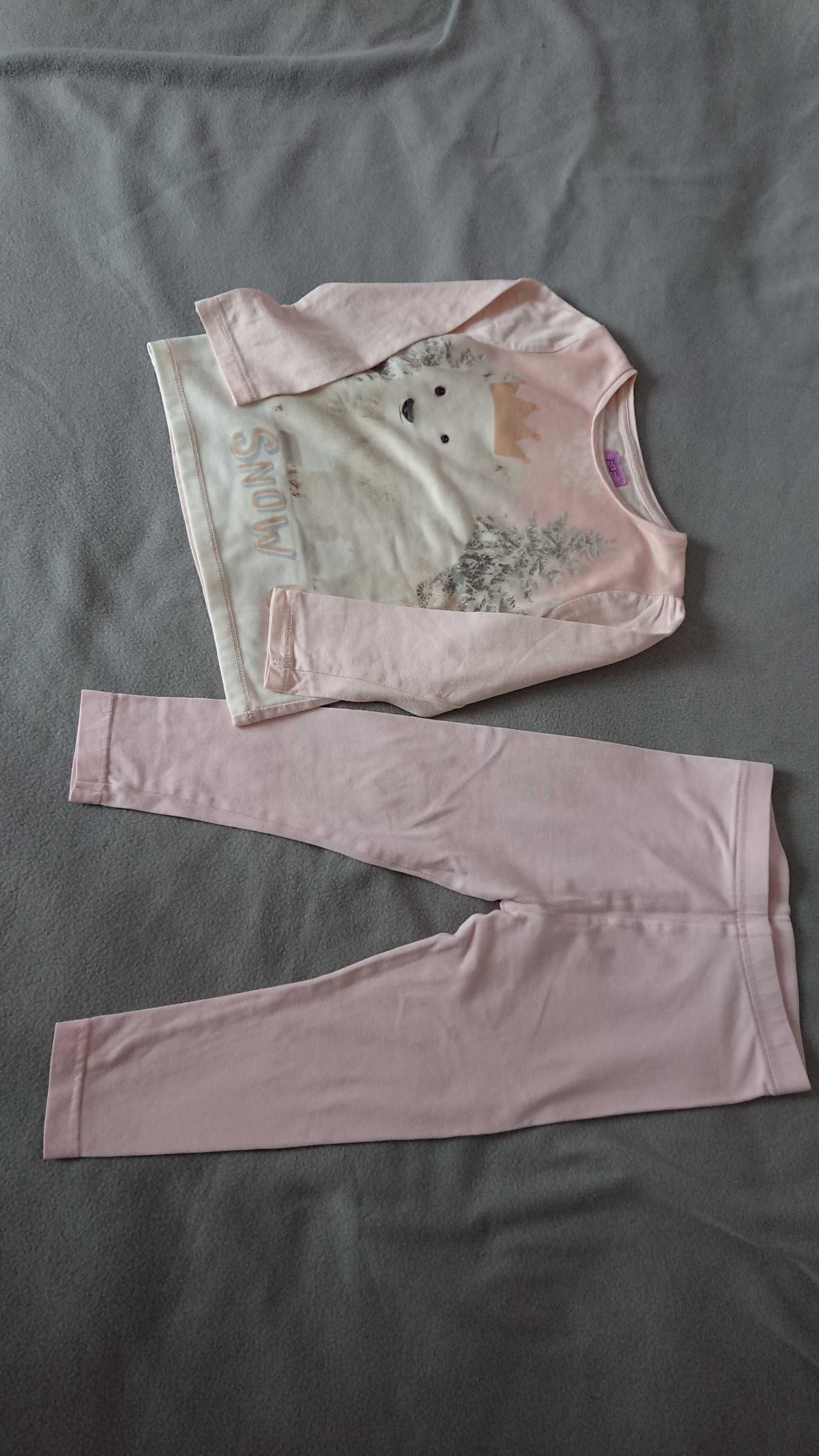 Set/compleu bluză și colanți roz deschis, 2-3 ani, 92-98 cm