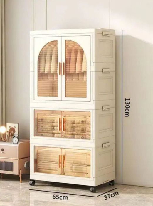 Детский пластиковый гардеробный шкаф