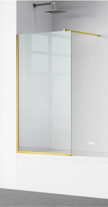 Paravan de cada Fix / Profil Auriu Mat / Sticla 8mm