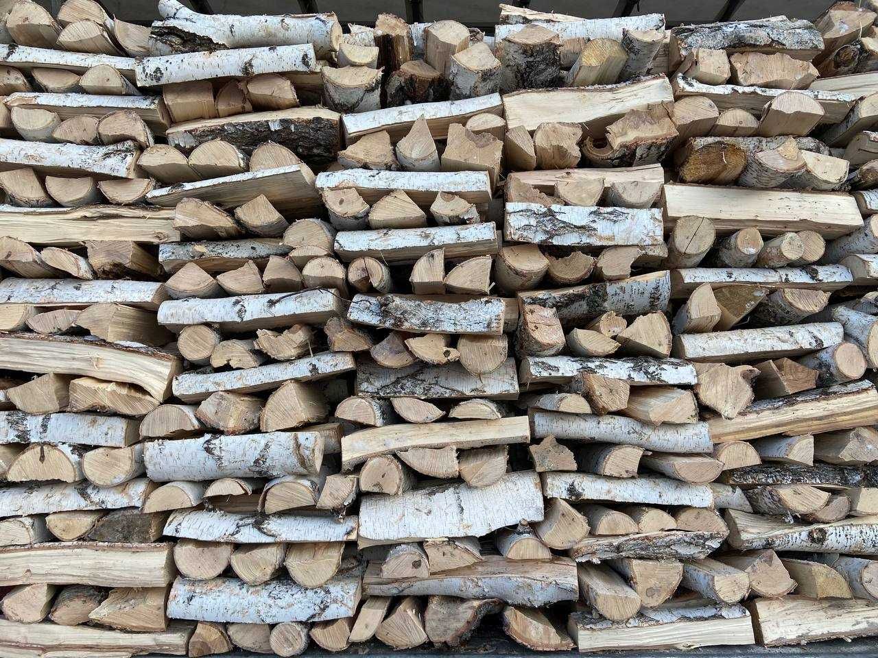 колотые дрова береза