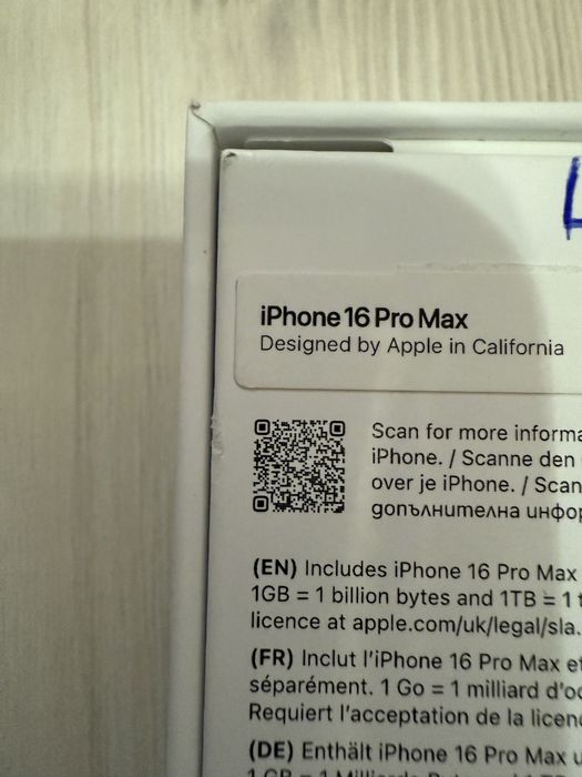 iPhone 16 Pro Max , Natural ,256GB , ca NOU