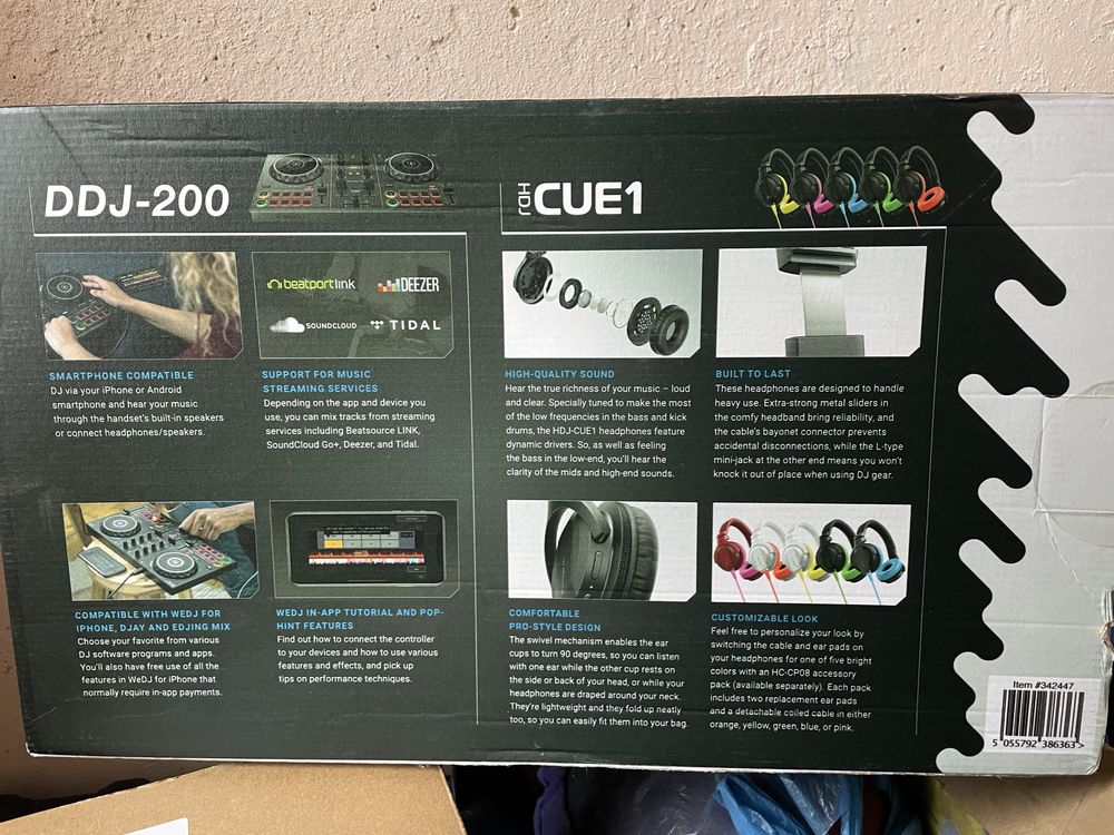 Pioneer Dj DDJ-200 DJ контролер + слушалки. Лимитирана серия