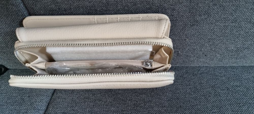 Класически дамски портфейл-цвят пепел от рози