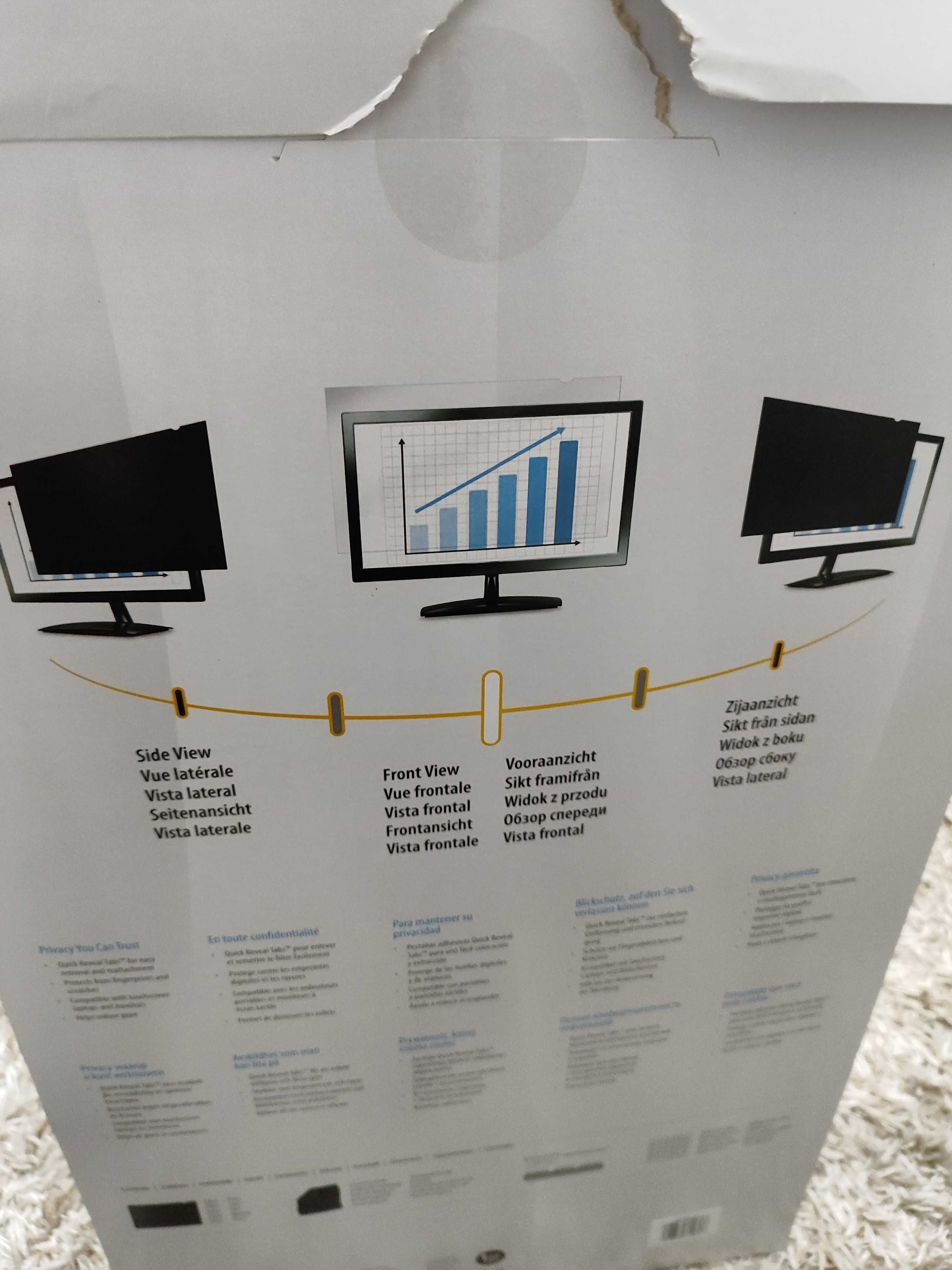 Folie/ filtru ecran de confidențialitate ptr laptop, monitoare, tv.