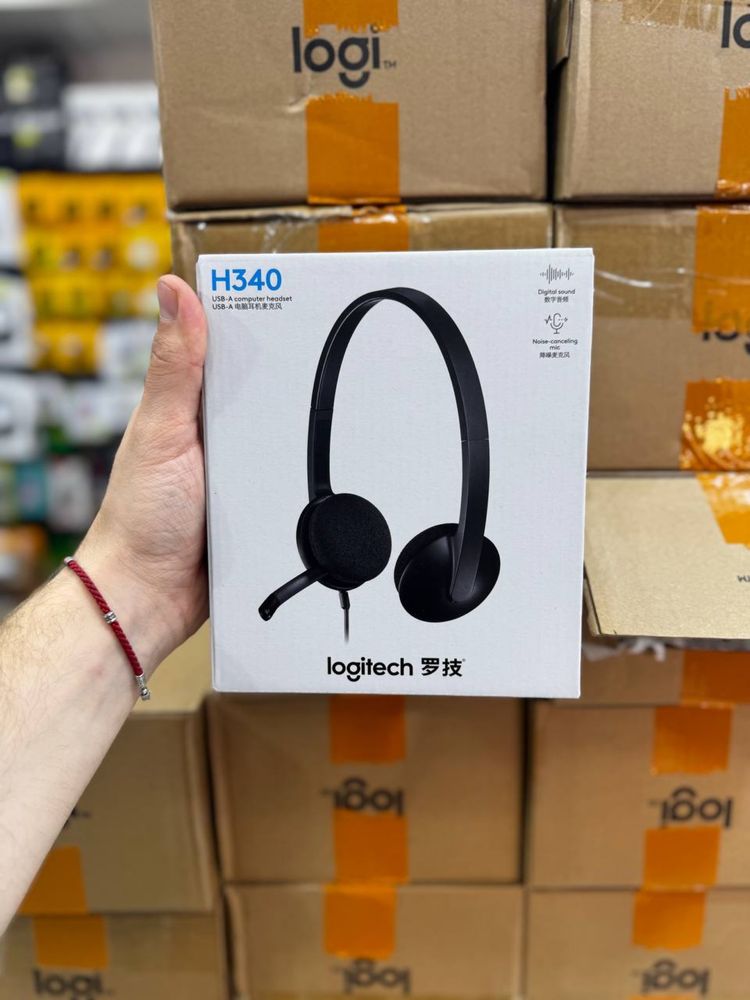 Logitech H340  цифровая  гарнитура для работы, учебы и общения!