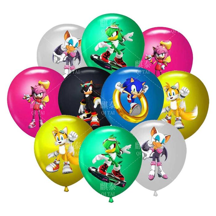 Балони Супер Соник, Super Sonic baloons, парти украса за рожден ден