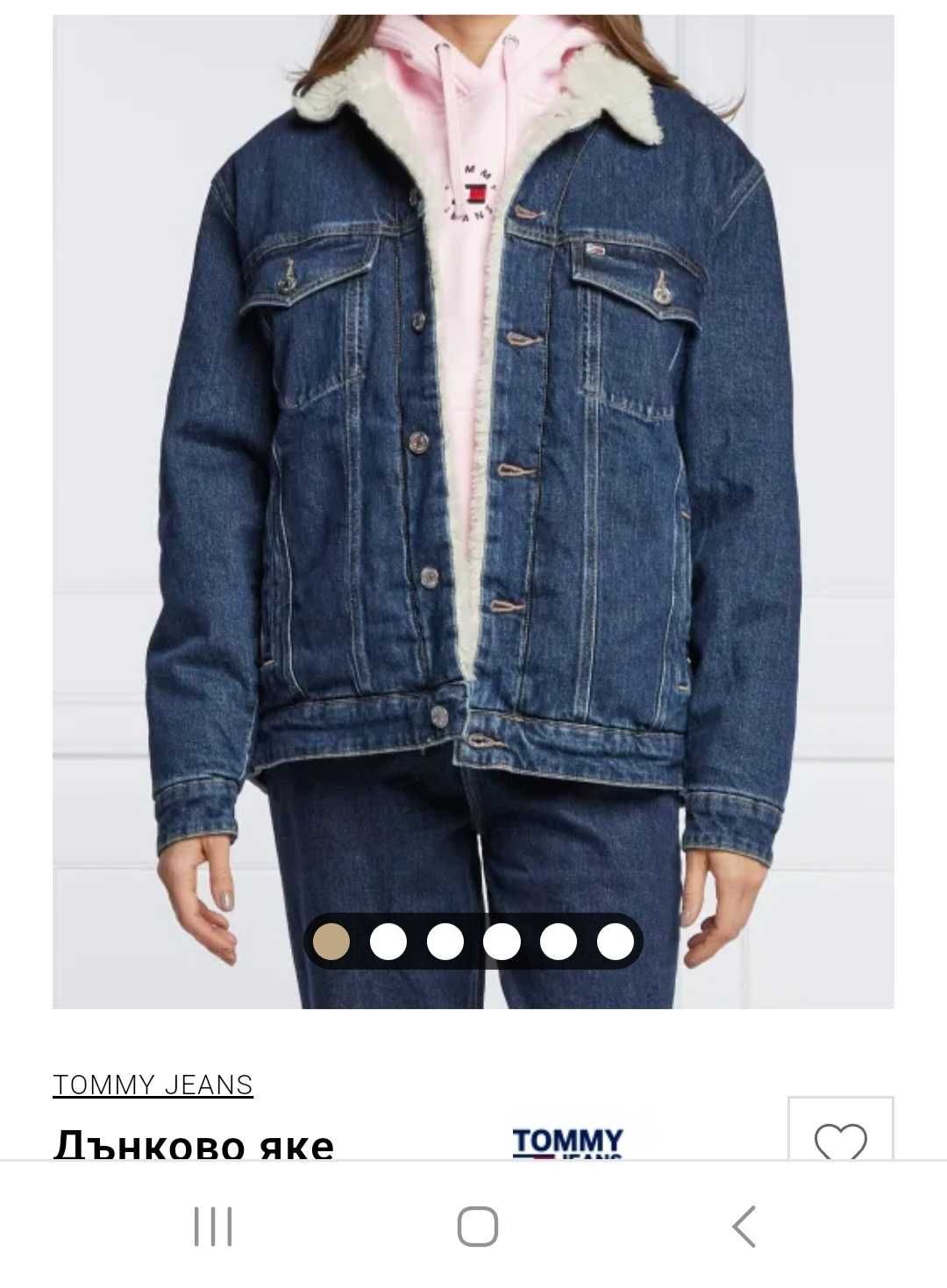 Яке Tommy Jeans с каракул